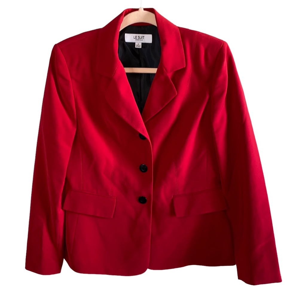 Lesuit Essentials Red Suit Jacket - image 1